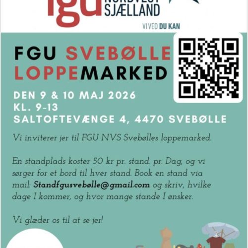 FGU Nordvestsjælland Svebølle inviterer jer til loppemarked