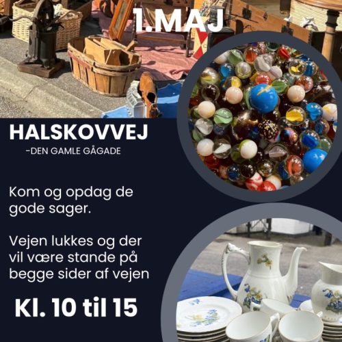 1. Maj loppemarked på Halskovvej i Korsør