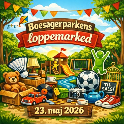 Loppemarked i Boesagerparken