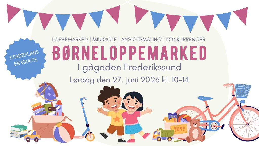 Børneloppemarked i gågaden 2026