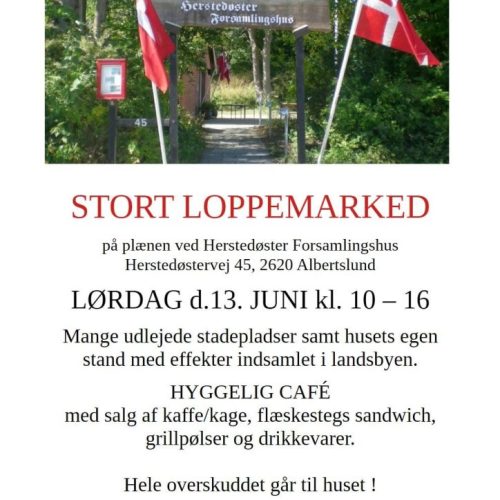 Stort loppemarked Herstedøster Forsamlingshus