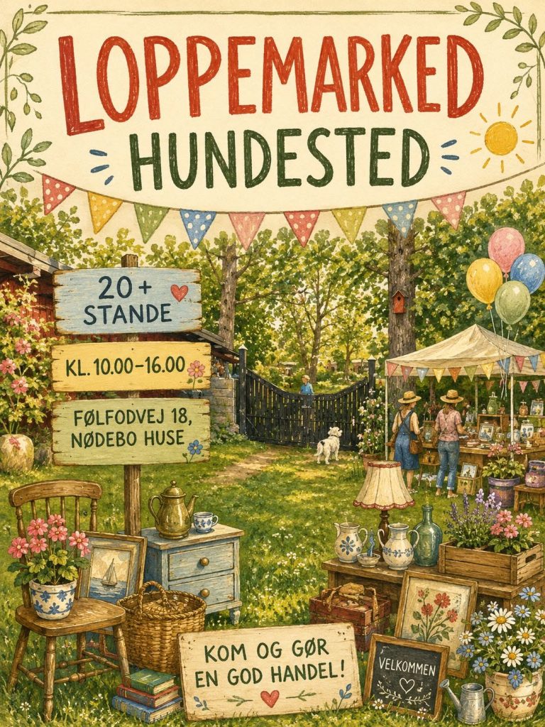 Stort Loppemarked, Følfodvej 16, Hundested