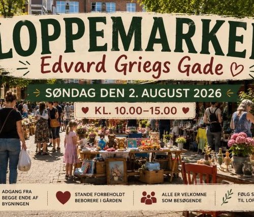 Loppemarked på Østerbro – Edvard Griegs Gade 3